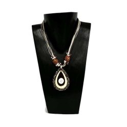 Nyaklánc, női, kagylós műgyanta csepp medál