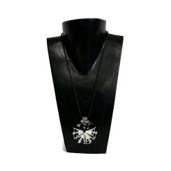 Nyaklánc, női, kagyló és műgyanta medállal 2.