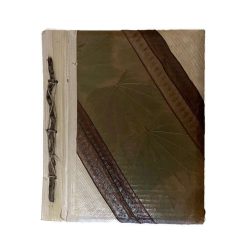 Natúr fotóalbum, közepes, sávos, középen zöld