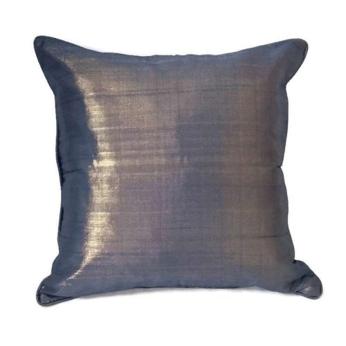 Díszpárnahuzat "M", sötétkék-aranyszínű