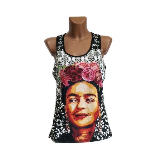 Trikó, Frida arc, fekete-fehér alapon "M"