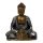 Buddha szobor meditáló pózban kicsi - arany-ezüst, meditáció és belső béke szimbóluma