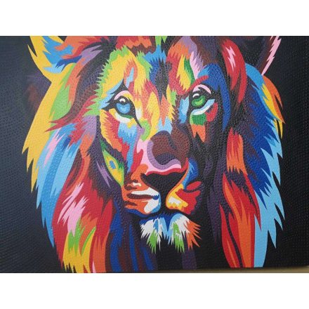 Aboriginal stílusú oroszlán festmény