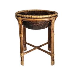 Lábon álló fonott tároló "S"