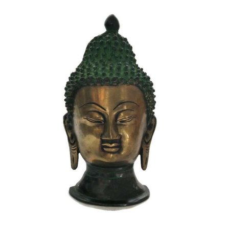 Thai Buddha fej bronzból