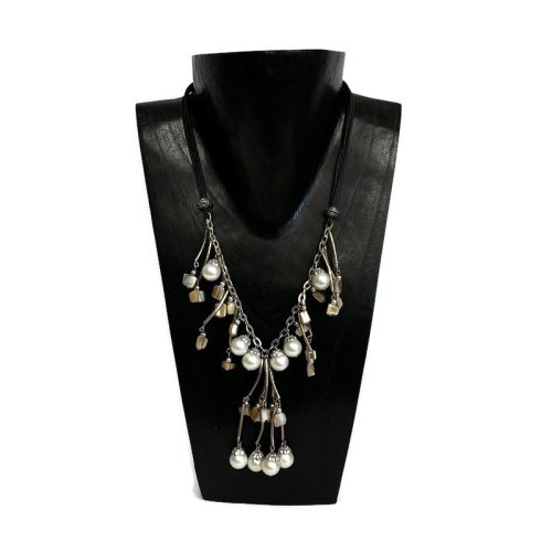 Nyaklánc, női, kagyló és teklagyöngy 2.