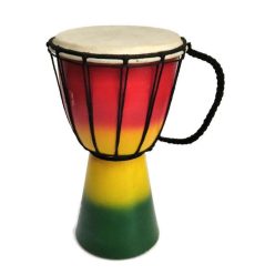 Dob/ Djembe, 30cm Jamaica stílusú trikolor  3.