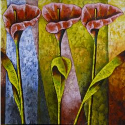 Három szál kála festmény