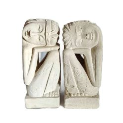 Homokkő szobor, indonéz táncos pár "A"