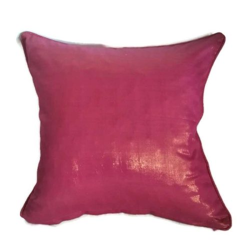 Díszpárnahuzat "M", pink-aranyszínű