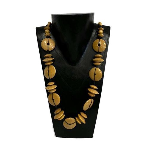 Nyaklánc, női, fa lencsés 2.