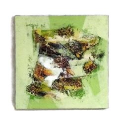 Festmény zöld absztrakt 50x50cm 3.