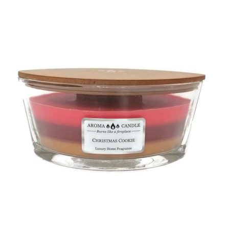 Woodwick gyertya Aroma Candle Christmas Cookie trikolor 