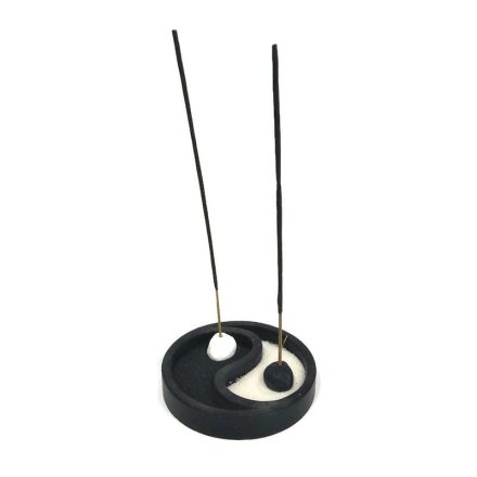 Mini yin-yang füstölőtartó fekete