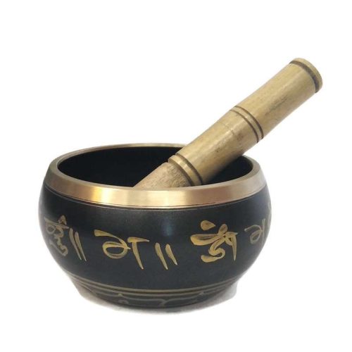 Géppel készült hangtál Buddha, 7 féle fémből 769,6g