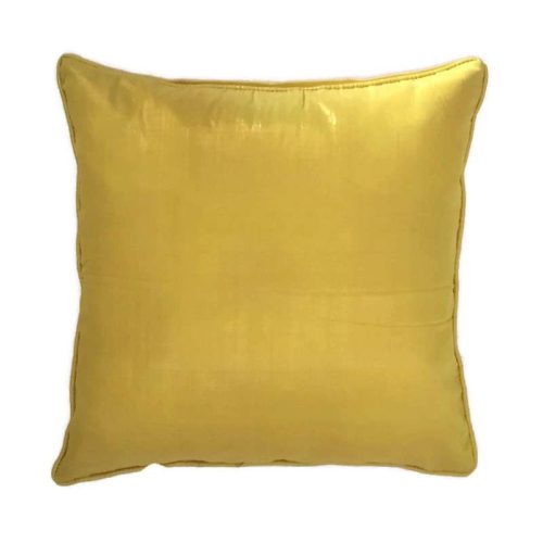 Díszpárnahuzat "S", napsárga-aranyszínű