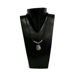 Nyaklánc, női, pöttyös csiga medál