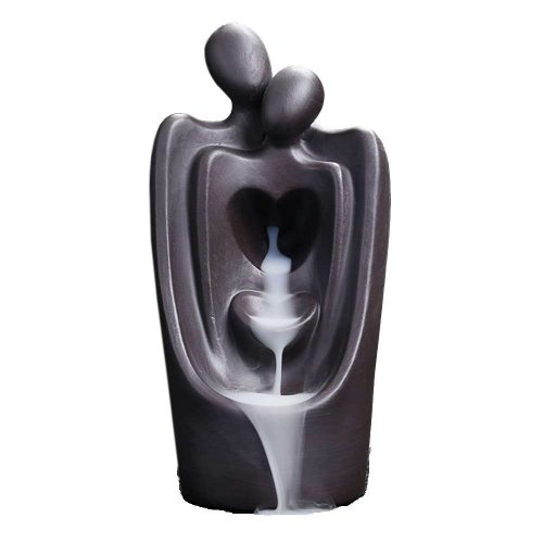 Műgyanta visszaáramló kúpfüstölő tartó, Absztrakt pár 1.