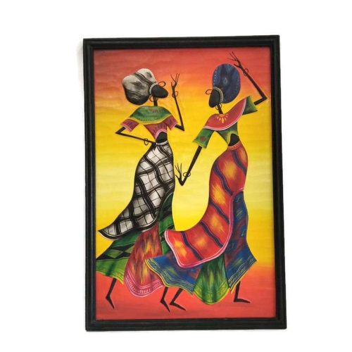 Fa kép, afrikai hölgyek 2 alak