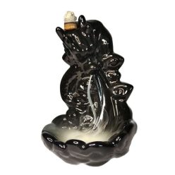 Kerámia visszaáramló kúpfüstölő tartó, Sárkány