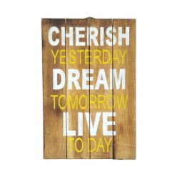 Fatábla festett, idézetes dizájn motiváció