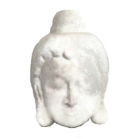 Üvegmozaik lámpabúra, Buddha fej "M" fehér