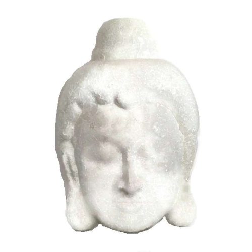 Üvegmozaik lámpabúra, Buddha fej "M" fehér