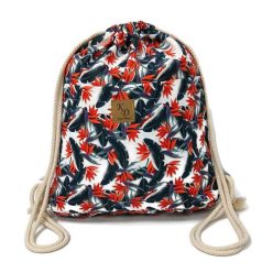 Utcai tornazsák, papagájvirágos