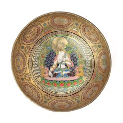 Hangtál Tibeti kézzel festett- Thanka fehér Tara 2332gr