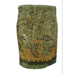 Lapszoknya rövid, virágos oliva alul díszsáv