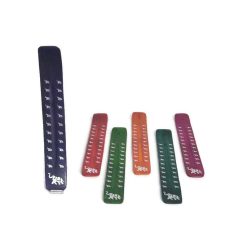   Fa füstölőtartó "sítalp" lila, festett elefánt motívummal