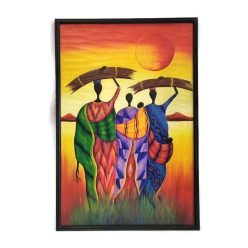 Fa kép, afrikai szalmahordó család 3 alak