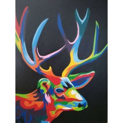 Aboriginal stílusú szarvas festmény