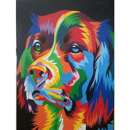 Aboriginal stílusú kutya festmény