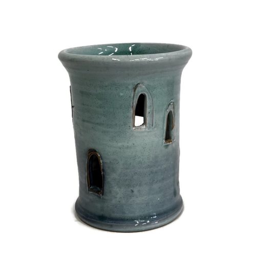 Párologtató, aromalámpa illóolajhoz, henger, türkiz