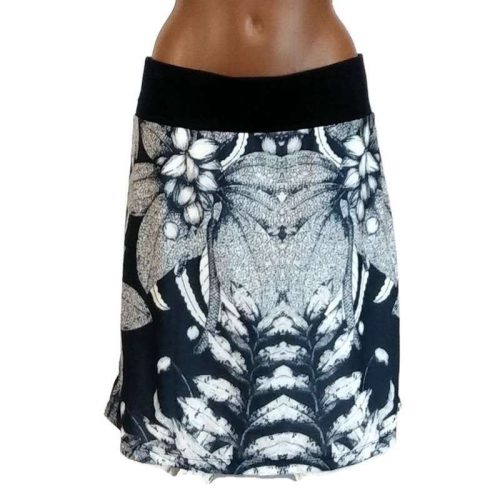 UDG szoknya kék-fehér virágos