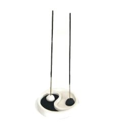 Mini yin-yang füstölőtartó fehér
