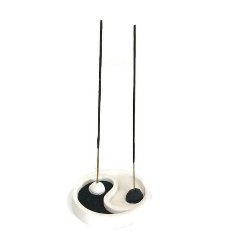 Mini yin-yang füstölőtartó fehér