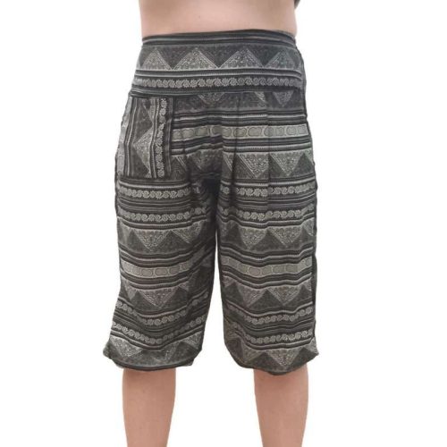 Térdnadrág fekete alapon apró mintás