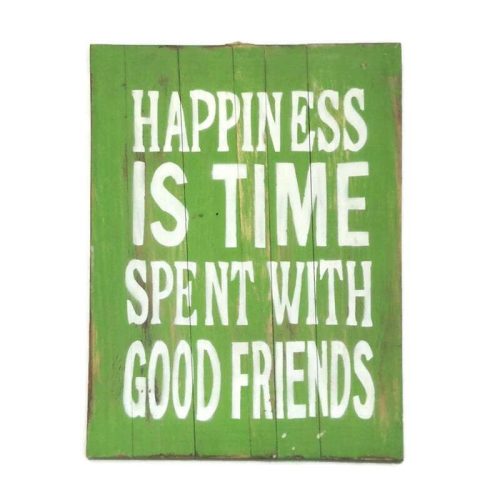 Fatábla festett, idézetes dizájn motiváció világoszöld