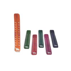   Fa füstölőtartó "sítalp" narancs, festett elefánt motívummal