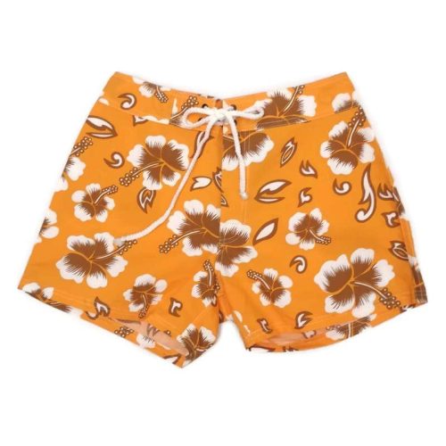 Női rövidnadrág Hawaii mintás 1. sárgaXS