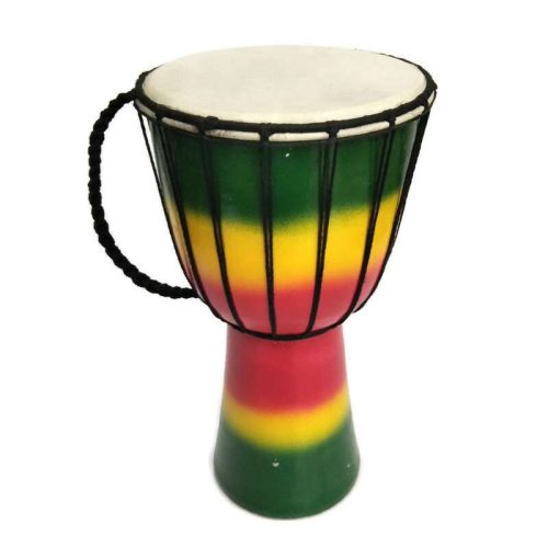 Dob/ Djembe, 40cm Jamaica stílusú trikolor  3.