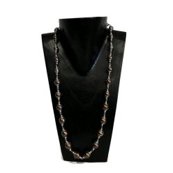 Nyaklánc, női, fém foglalatos, tekla gyöngysor 2.