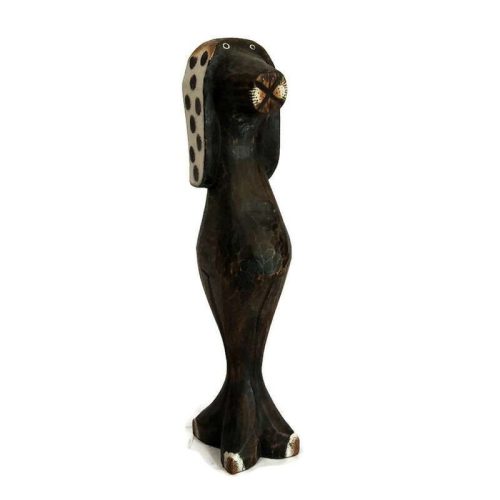 Fa kutyus fehér fülű 32cm