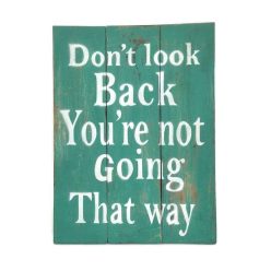 Fatábla festett, idézetes dizájn motiváció türkizzöld