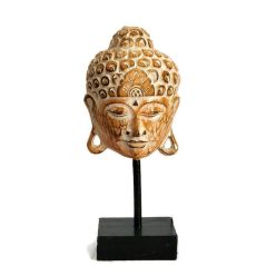 Fa panel, Buddha fej antik narancs