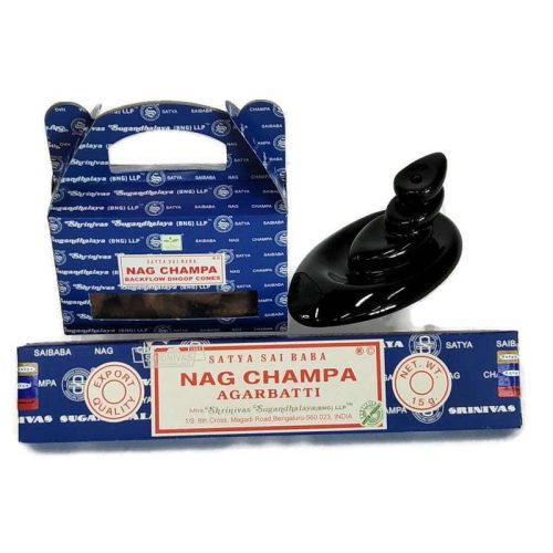 Nag Champa Kis Csomag Kavicsokkal - (Nag Champa Small Pack With Pebbles)