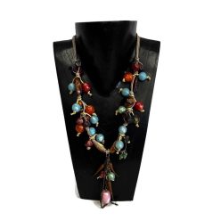 Nyaklánc, női, "cukorka" füzér 