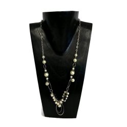 Nyaklánc, női, ovális fém medállal 1.